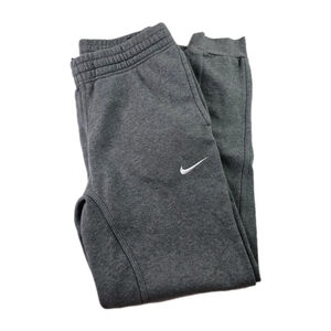 Nike Sportswear Sweatpants Gray Fleece Swoosh Athletic Gym Jogger Men's Small